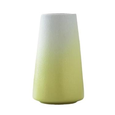 Imagem de Vaso de cerâmica fosca - decoração de casa moderna e minimalista (amarelo mudança gradual)