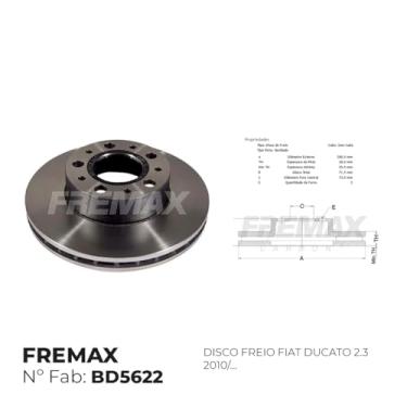Imagem de Disco De Freio Dianteiro Fiat Ducato 2.3 2010