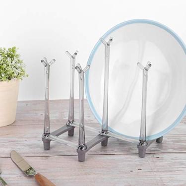 Imagem de Rack de Secagem de Copo Retrátil Premium – Suporte de Caneca de Plástico Ecológico Com Base Antiderrapante – Organizador de Bancada Perfeito para Taças, Garrafas e Copos – Ideal