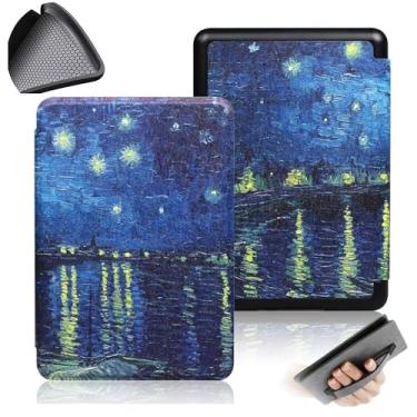 Imagem de GUKSRASO Capa para Uma Edição de 7 Polegadas 2024 Kindle Paperwhite/Signature (12ª Geração) e Kindle Colorsoft Signature Edition ， Com Alça de Mão e Tampa Traseira de TPU Soft