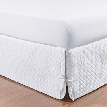 Imagem de Saia para Cama Box Soft Queen 1 peça - Gabriel, Branco