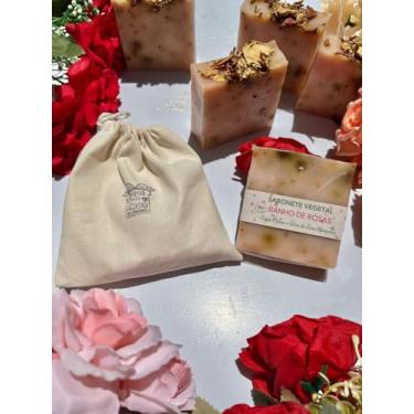 Imagem de Sabonete Vegetal Banho de Rosas Hidratação Atração e Proteção 110g