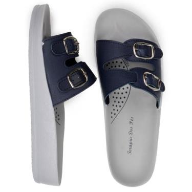 Imagem de Sandália Ortopédica Confortável Feminina Papete Slide Dores nos Pés Te