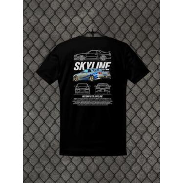Imagem de Camiseta Gearhead Nissan Skyline Gtr R34 Brian O'conner - ShopBrainsto