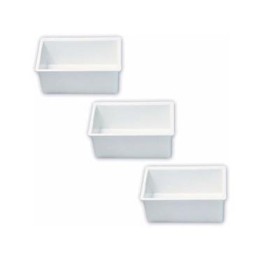 Imagem de Forma Para Queijo Mussarela De 1kg Crisan (3 Unidades), Branco