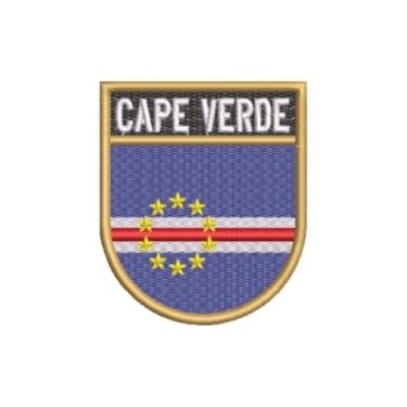 Imagem de BP0434E-001 Bandeira Cabo Verde Patch Bordado 6,8×8,0 (D-Arquivo Matriz para bordar.)