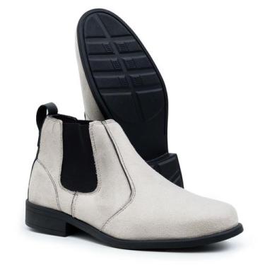 Imagem de bota botina chelsea masculina camurca 37 ~46 - gel passo, Areia, 40
