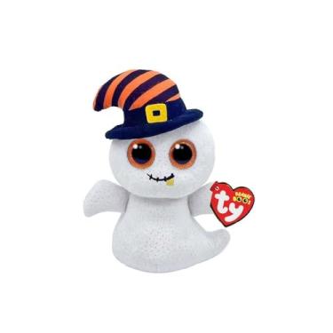 Imagem de Ty Beanie Boo Nightcap - White Ghost with Witches Cap - 6"