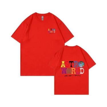 Imagem de Camiseta Unissex Cactus Jack Astroworld - 100% Algodão - Estampa de Le