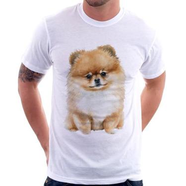 Imagem de Camiseta Cachorro Spitz Alemão Lulu da pomerânia - Foca na Moda, Branc