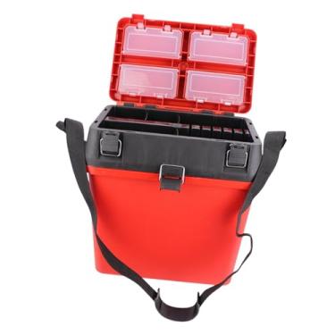 Imagem de YIJU Caixa de peixe de pesca de barco Ferramenta de pesca de caçamba de peixe, Vermelho