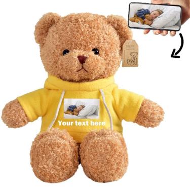 Imagem de Bicho de pelúcia personalizado para namorados com ursinho de pelúcia de 20 cm
