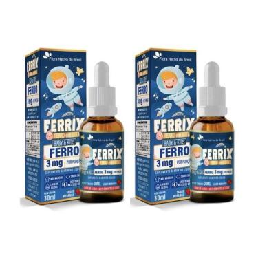 Imagem de Kit 2x Vitamina Infantil Kids Ferrix 30ml Flora Nativa