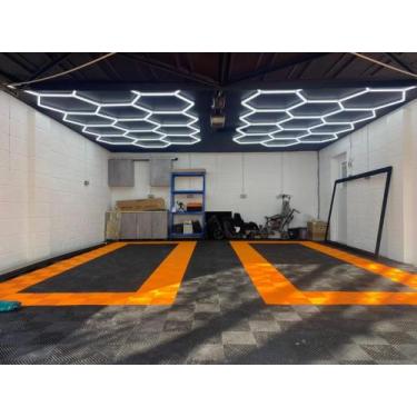 Imagem de KIT 16UN PISO ESTRADO MODULAR GARAGEM AUTOMOTIVA 33x33 - TRIDECK, LARA