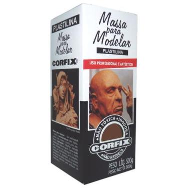 Imagem de Massa para Modelar 500gr 317 Terra de Sien Corfix, 317, Terra sienna q
