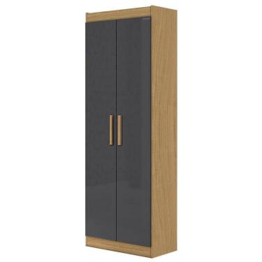 Imagem de Armário Multiuso 2 Portas 4 Prateleiras Croácia Atacama/grafite