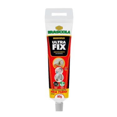 Imagem de ULTRAFIX FIXA TUDO BRANCO 80g Bisnaga c Gancheira - BRASCOLA