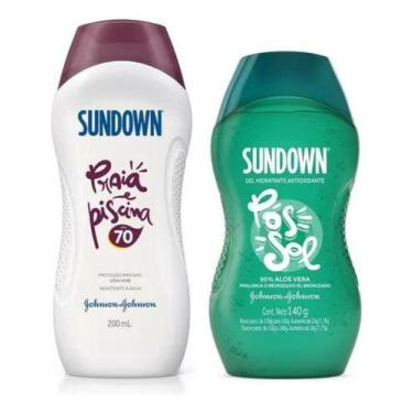Imagem de Kit Protetor Solar Sundown Fps70 200ml E Gel Pós Sol 140g