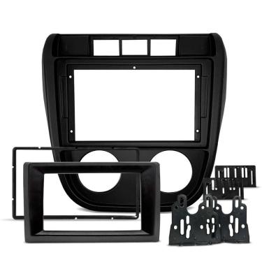 Imagem de Moldura De Painel 9 Polegadas Fox Crossfox 2003 A 2009 Com Redutor Pra 7 Preto Fosco