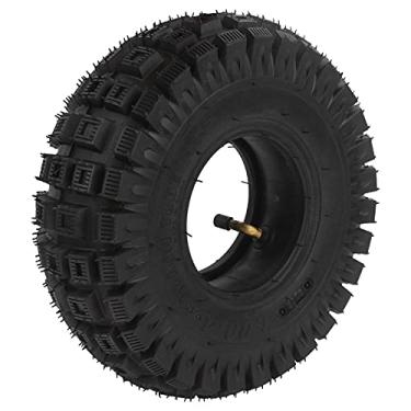 Imagem de Conjunto de pneu e câmara de ar para mobilidade, pneu de borracha para scooter elétrica 3.00-4, rodas pretas para scooter elétrica de mobilidade para idosos com 3 rodas e 4 rodas