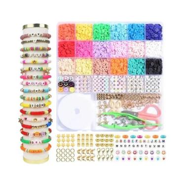 Imagem de Kit de 14.400 Contas de Argila de Polímero para Bijuterias DIY, Conjun