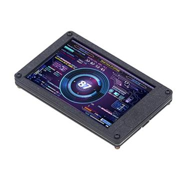Imagem de Mini-tela USB Brilho Ajustável 3.5in IPS Monitor de RAM TEMP TEMP CPU, Exibição de Dados Em Tempo Real, Ideal para Monitoramento de Computador Host Branco (com linha da placa -mãe)