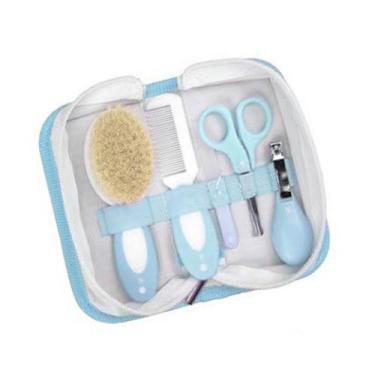 Imagem de Kit Higiene Cuidados Para O Bebê 5 Peças Com Nécessaire Escova Com Cer