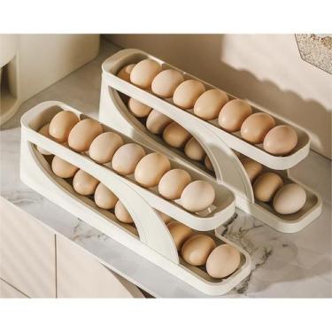 Imagem de Porta Ovos De 2 ou 3 Andares Dispenser De Ovos Para Refrigerador - oem
