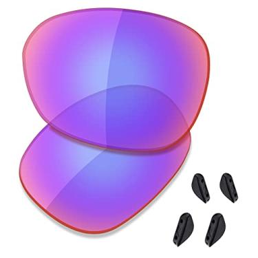 Imagem de SAUCER Lentes de reposição premium e protetores de nariz para óculos de sol Oakley Pulse OO9198 High Defense - Shield G30 polarizado
