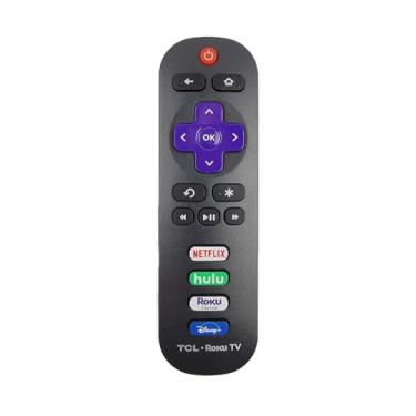 Imagem de Controle remoto de substituição OEM compatível com todas as Smart TVs TCL Roku 【Funciona apenas com TCL Roku TV, não para Roku Stick e Roku Box】(Netflix/Hulu/Roku Channel/Disney Plus)