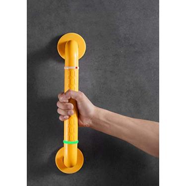 Imagem de XNXWDZ Corrimão de chuveiro de parede de banheiro para deficientes, haste de suporte de corrimão de aço inoxidável, corrimão de parede de segurança, adequado para banheira e chuveiro (branco 78 cm)