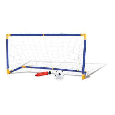 Imagem de Kit Jogo De Futebol Chute A Gol Com Trave Grande Completo - Dm Toys