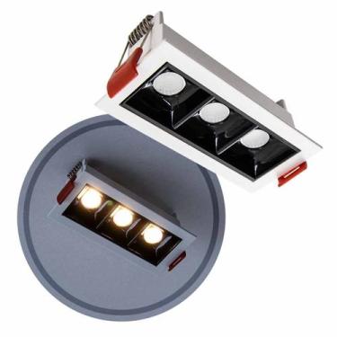 Imagem de Spot LED Embutir Picco 7W 2700K IRC90 Preto/Branco 4992 ST3228 - Inter