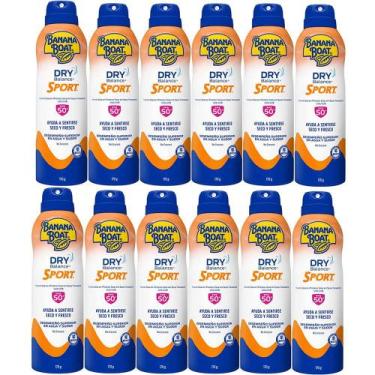 Imagem de Kit com 12 Protetor Solar Banana Boat Dry Balance Sport Protection Fps