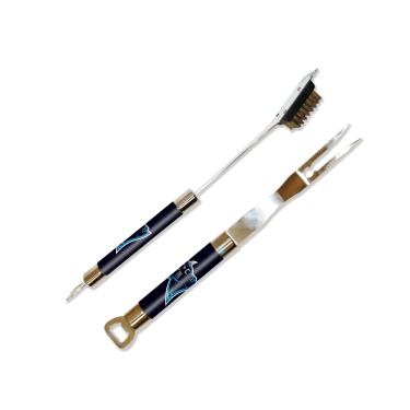 Imagem de Conjunto de limpador de garfo e grelha NFL Carolina Panthers