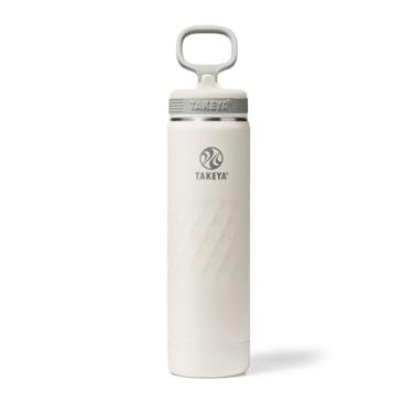 Imagem de Takeya Garrafa de água esportiva de aço inoxidável com isolamento triplo de 623 g – à prova de vazamento, à prova de suor, livre de BPA, mantém as bebidas frias 36 horas, quente 14 horas – Alpine
