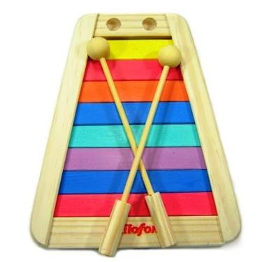 Imagem de Xilofone Infantil Madeira - Grande - 2 Baquetas