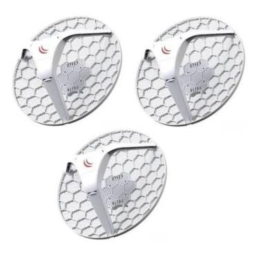 Imagem de Antena Mikrotik Routerboard Rblhg 5nd 24 5 Dbi L3 Pack Com 3
