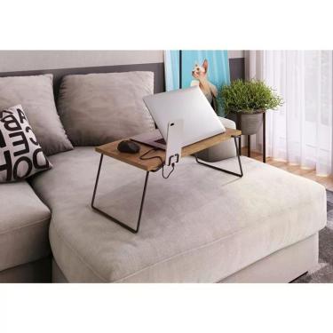 Imagem de Mesa Articulavel Para Notebook / Café 27889 Preto Fosco