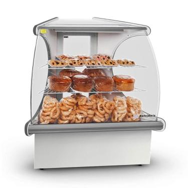 Imagem de Balcão Expositor Vitrine Panorâmica Curva Seca Vpcv 1280 Cinza - Refrimate