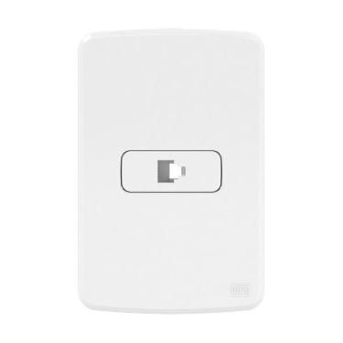 Imagem de Conjunto 1 Tomada Rj11 4fios Placa 4x2 Branco Compose Weg Branco - 4x2