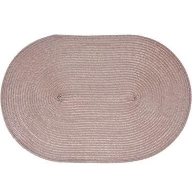 Imagem de Kit 10 Americano Requinte Liso Para Mesa Oval 30x45cm Taupe