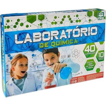 Imagem de Brinquedo Educativo Laboratório de Química 40 Experiências Nig