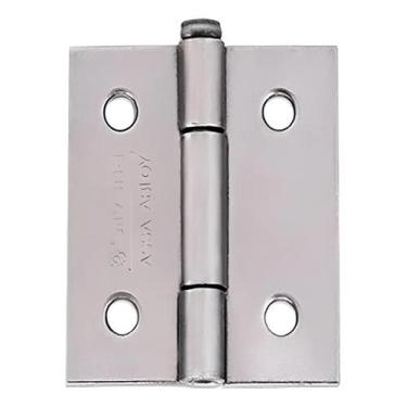 Imagem de Dobradiça canto ferro polido 1.1/2 polegada silvana 850 2 furos caixa 