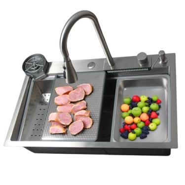 Imagem de Cuba Gourmet Com Torneira Cascata e Lavador Copos Completa