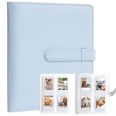 Imagem de Hearoo Álbum De Fotos Com 256 Bolsos Para Câmera Instantânea Fujifilm Instax Mini Liplay 11, 9, 8+, 8, 7S/Impressora Link Sp-1, Polaroid Snap Snaptouch Pic-300 Z2300 Mint Zip (Azul)