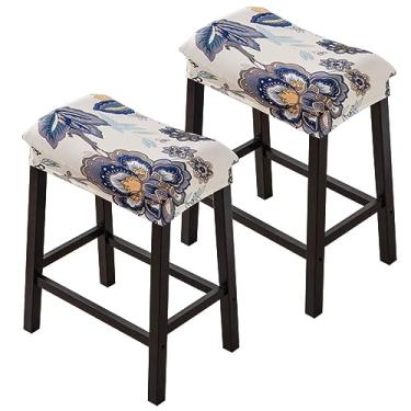 Imagem de Bifaunvogel Capa Retangular Para Banco De Bar, Conjunto Com 2 Capas Elásticas Estampadas Bancos Altos, Protetor Assento Sela, Sem Encosto Cozinha #16