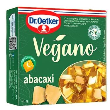 Imagem de Kit c/ 4 Gelatina Vegana Abacaxi Oetker 20g - Dr Oetker