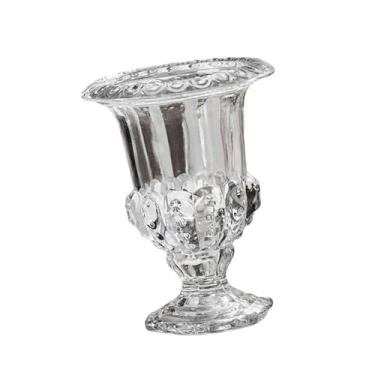 Imagem de Ioensy Vaso de vidro para mesa, suporte para flores simples, arranjo floral para estante, mesa de centro, armário de TV, decoração para sala de estar, L