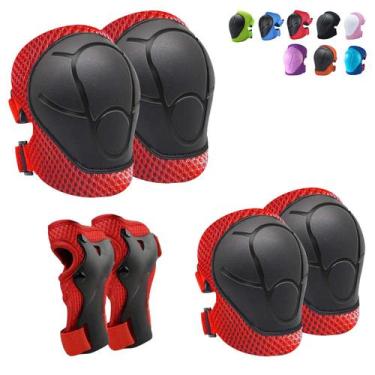 Imagem de Conjunto de equipamentos de proteção, joelheiras CKE, cotoveleiras, pr